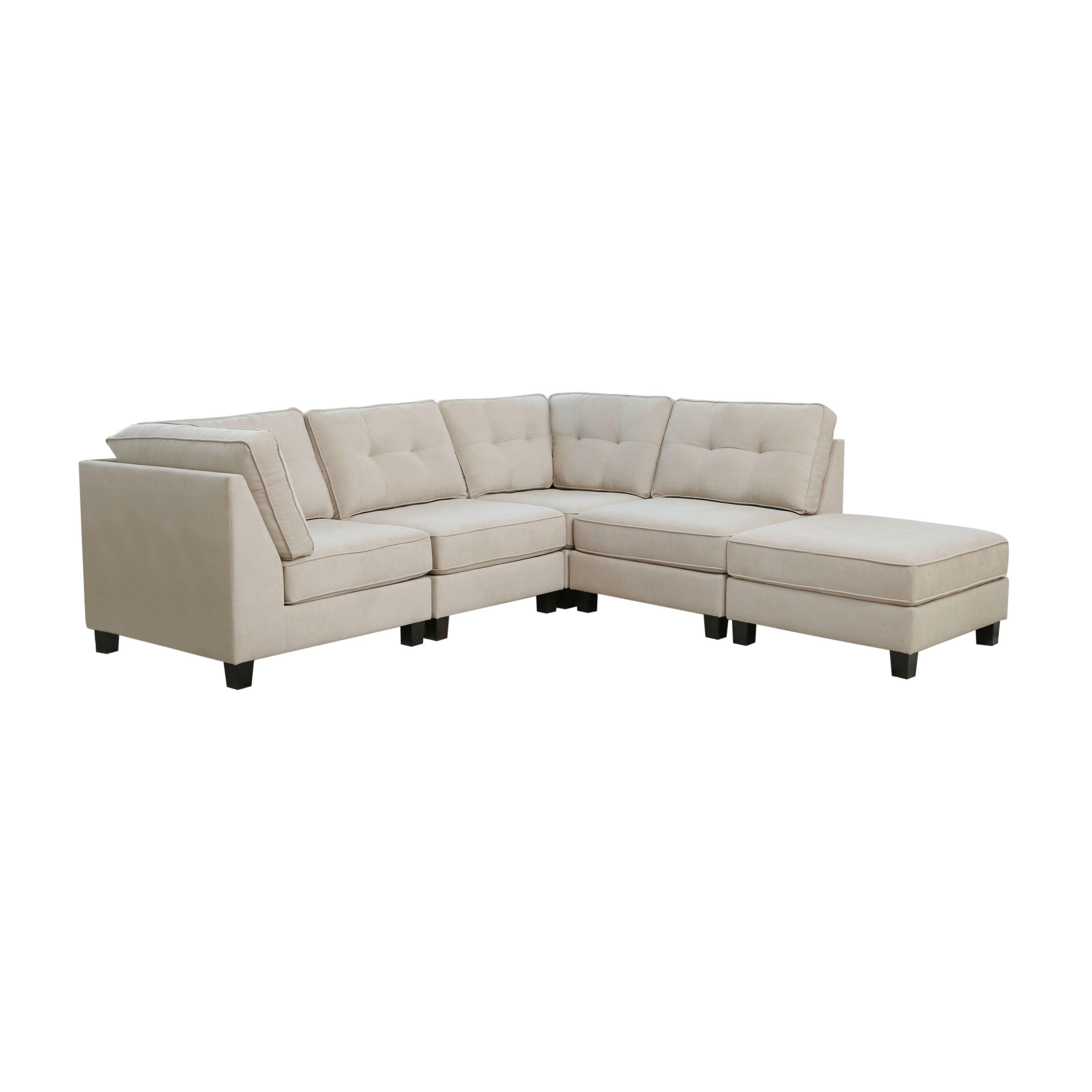 Abbyson 5 deals piece modular sectional